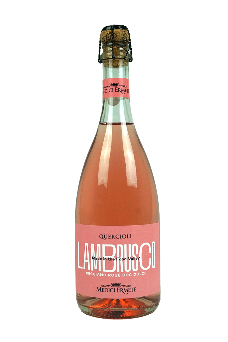 Lambrusco Reggiano "Quercioli" rosé dolce Medici Ermete 